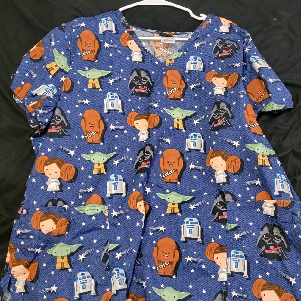 Tooniforms star wars scrub top